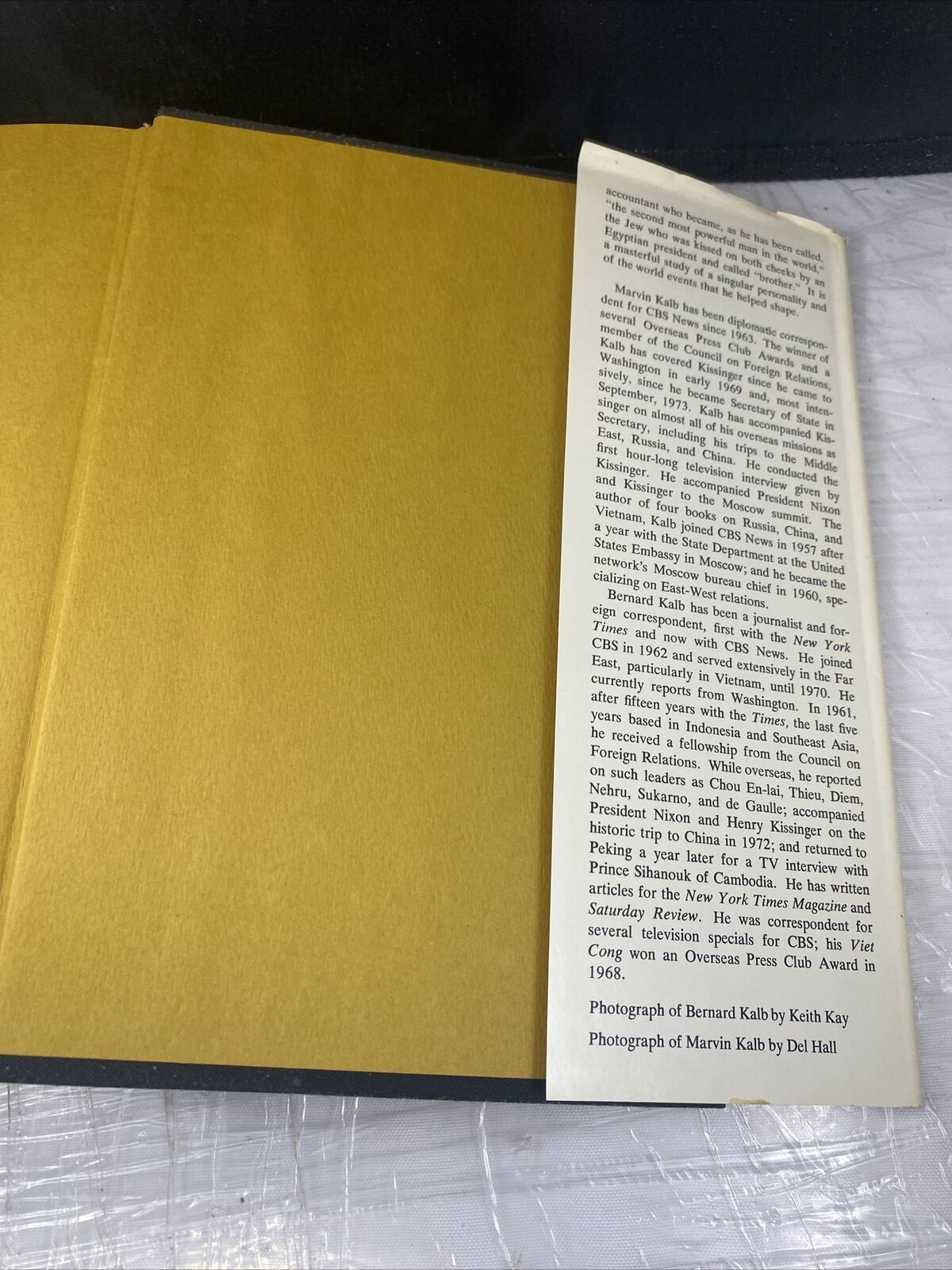 HENRY KISSINGER, by KALB 1974 Used Book 577 pgs Vintage History