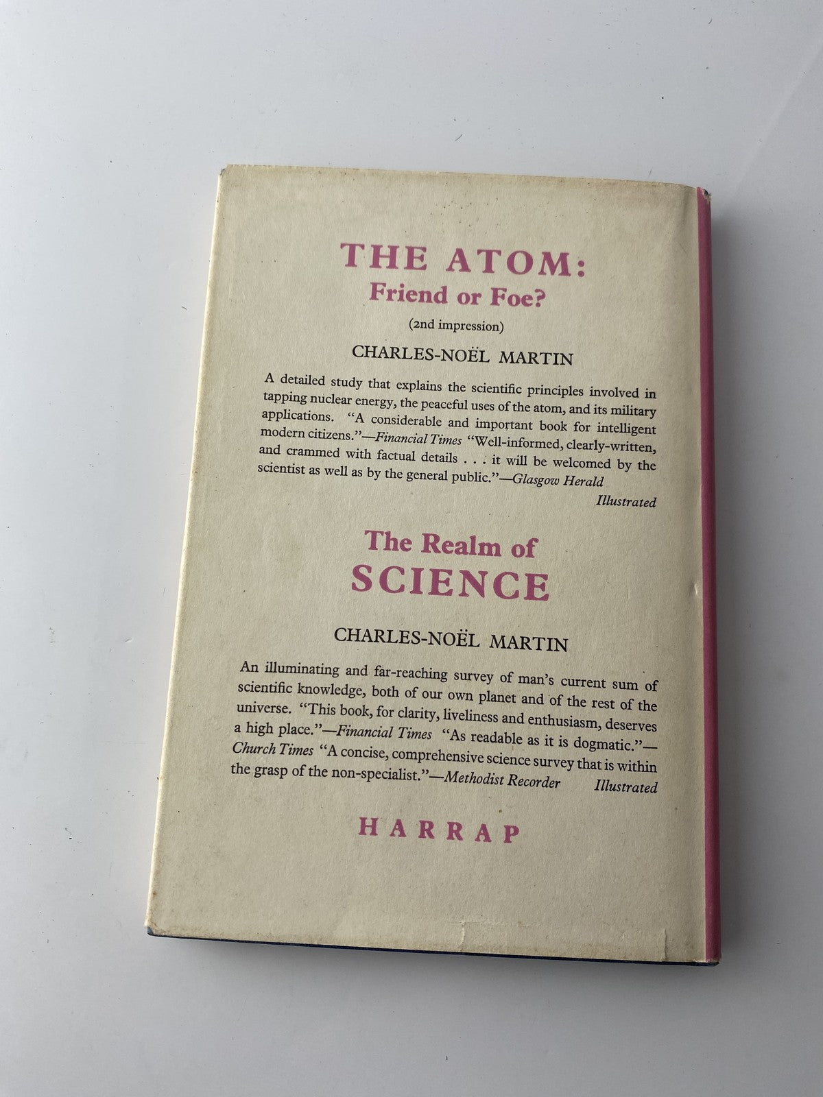 Vintage The Uses and Effects of Nuclear Energy 1964 Hardcover Dobinson Rotblat S