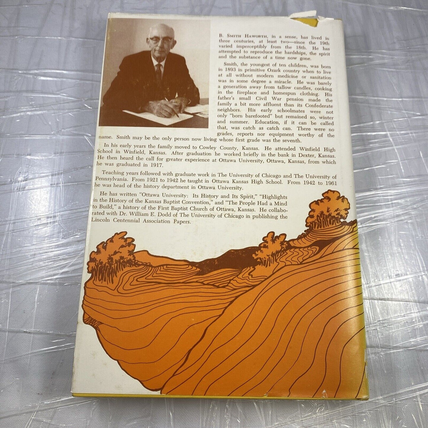 Signed BORN BAREFOOTED By B. Smith Haworth Winfield Kansas Ozarks 1969 HB/DJ