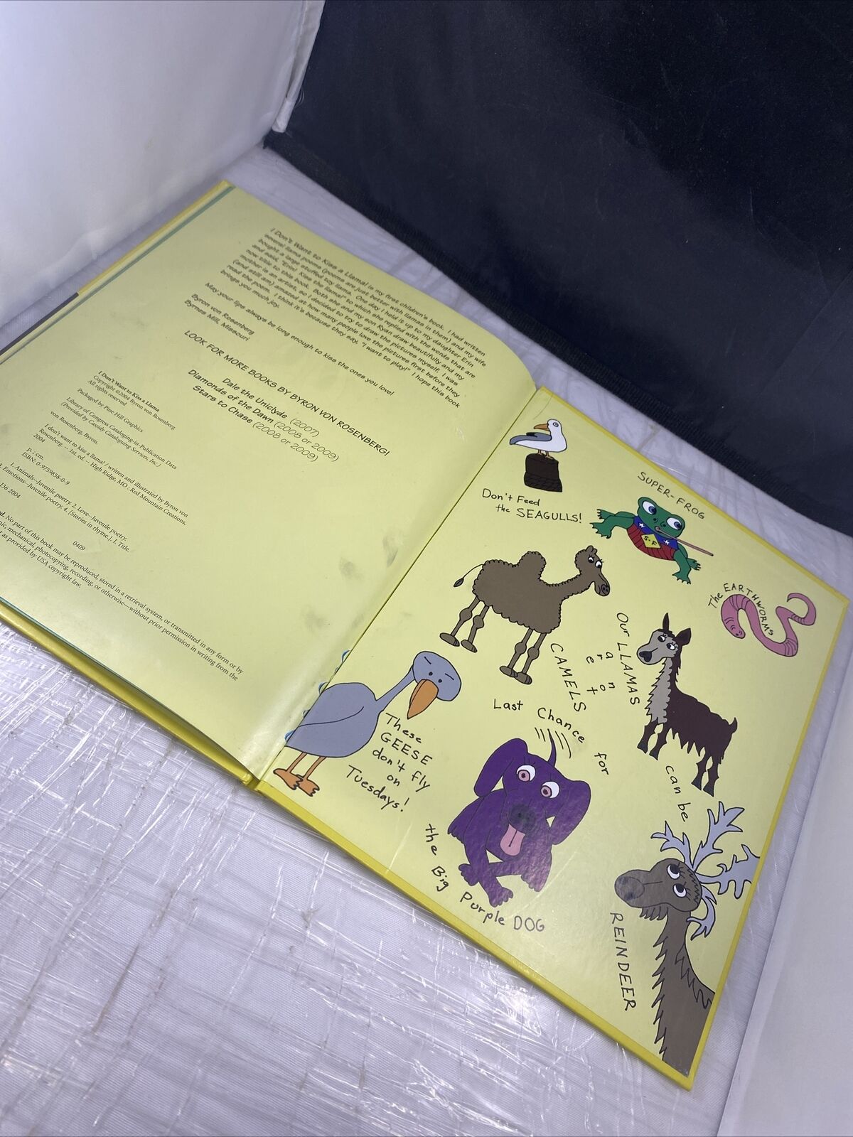 I Don't Want to Kiss a Llama (Signed & inscribed) Illustrated Kids Animal Book