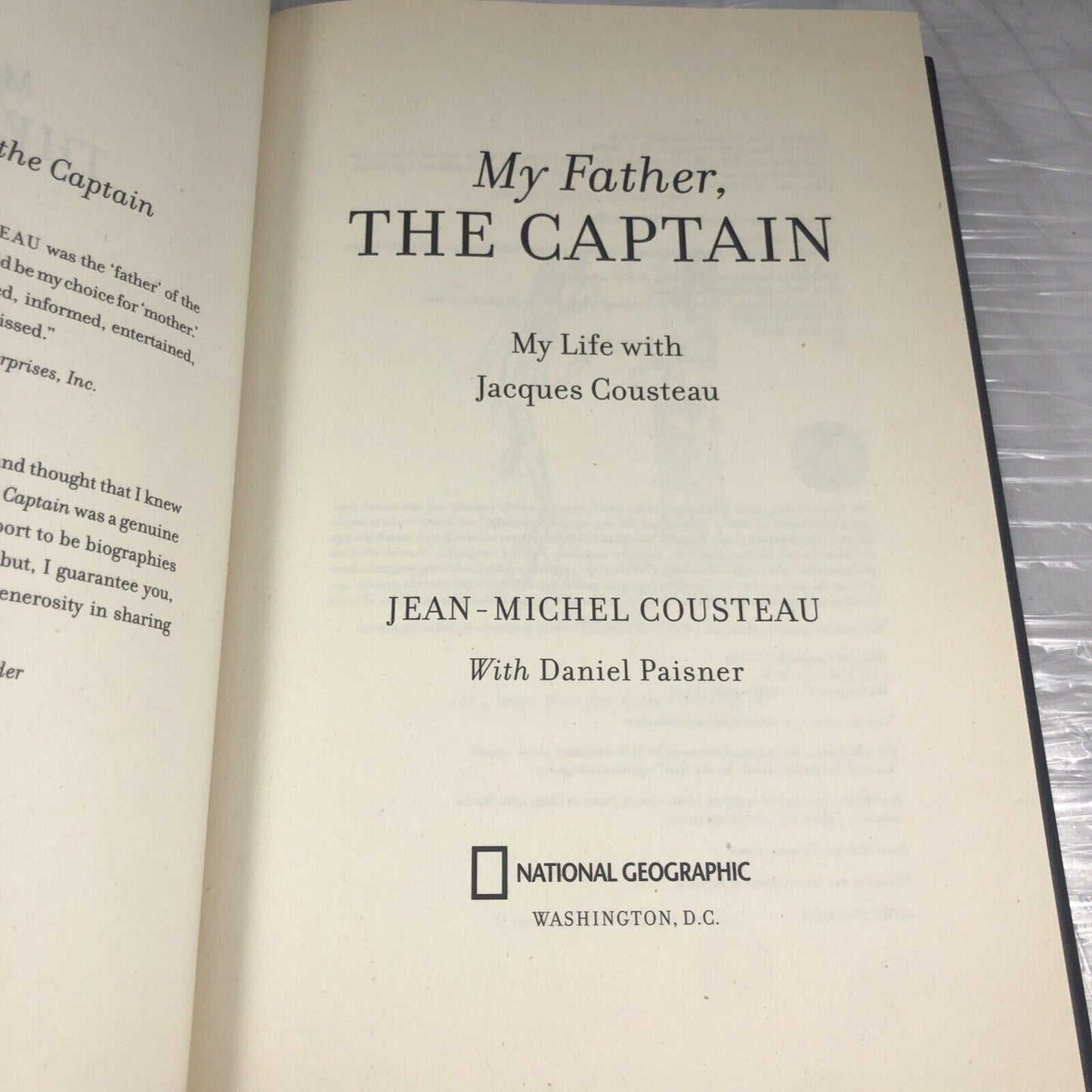 My Father, the Captain: My Life With Jacques Cousteau Nat Geo Very Good!