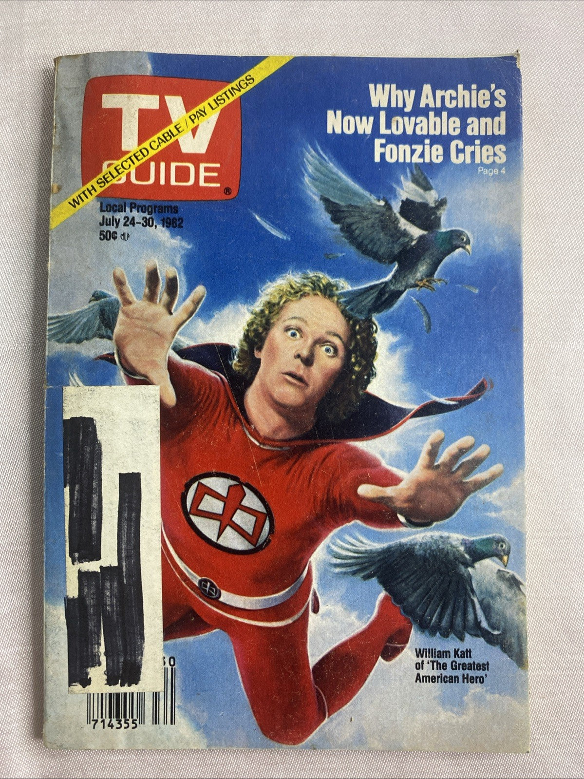 1982 TV Guide July 24-30 - William Katt; Ed Asner; Greatest American Hero