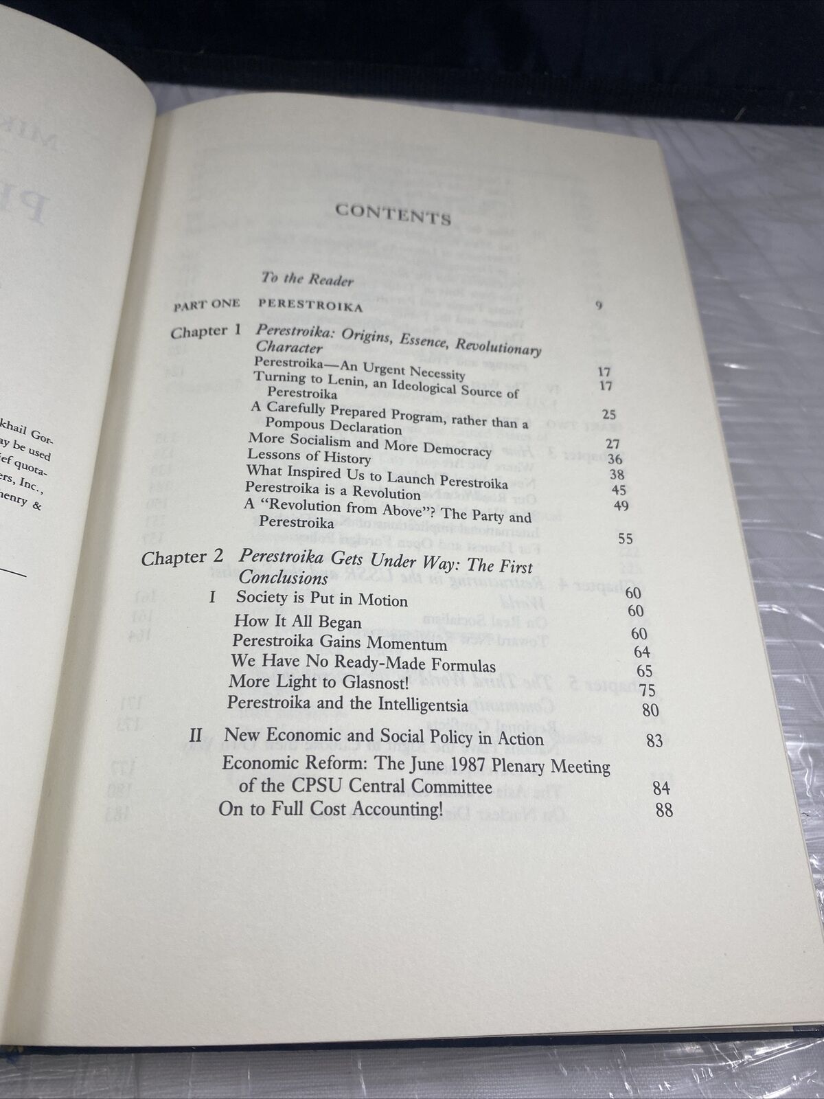 Rare - Mikhail Gorbachev Perestroika, 1st Edition, 1st Printing, Hardcover w/DJ