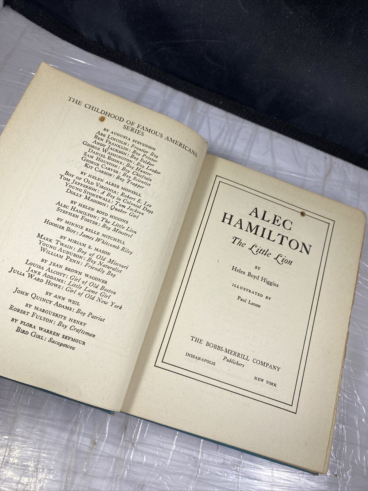 VINTAGE ALEC HAMILTON THE LITTLE LION BY HELEN BOYD HIGGINS COPYRIGHT 1942