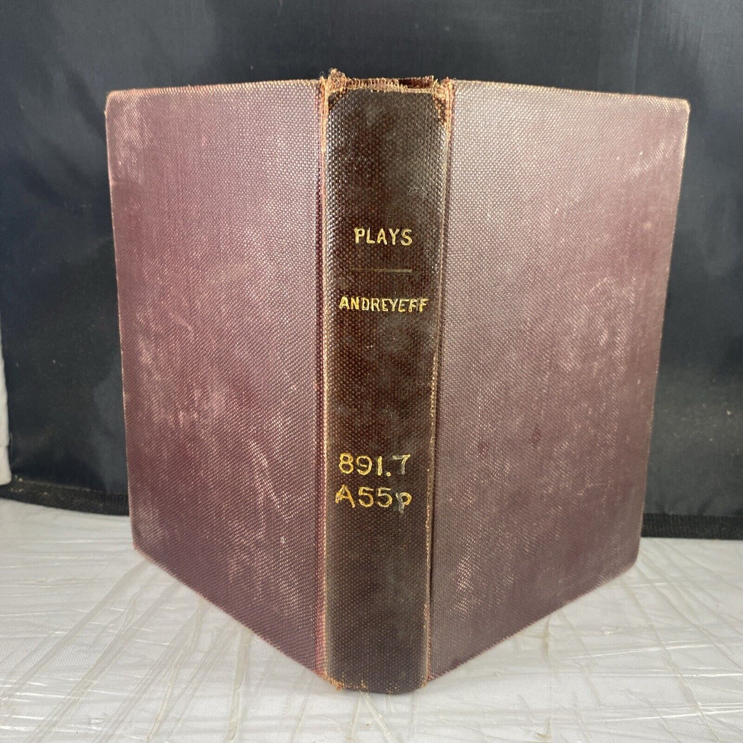 PLAYS OF LEONID ANDEYEFF Meader Scott Scribner 1915 1st Ed Unique Ex Lib Rebind