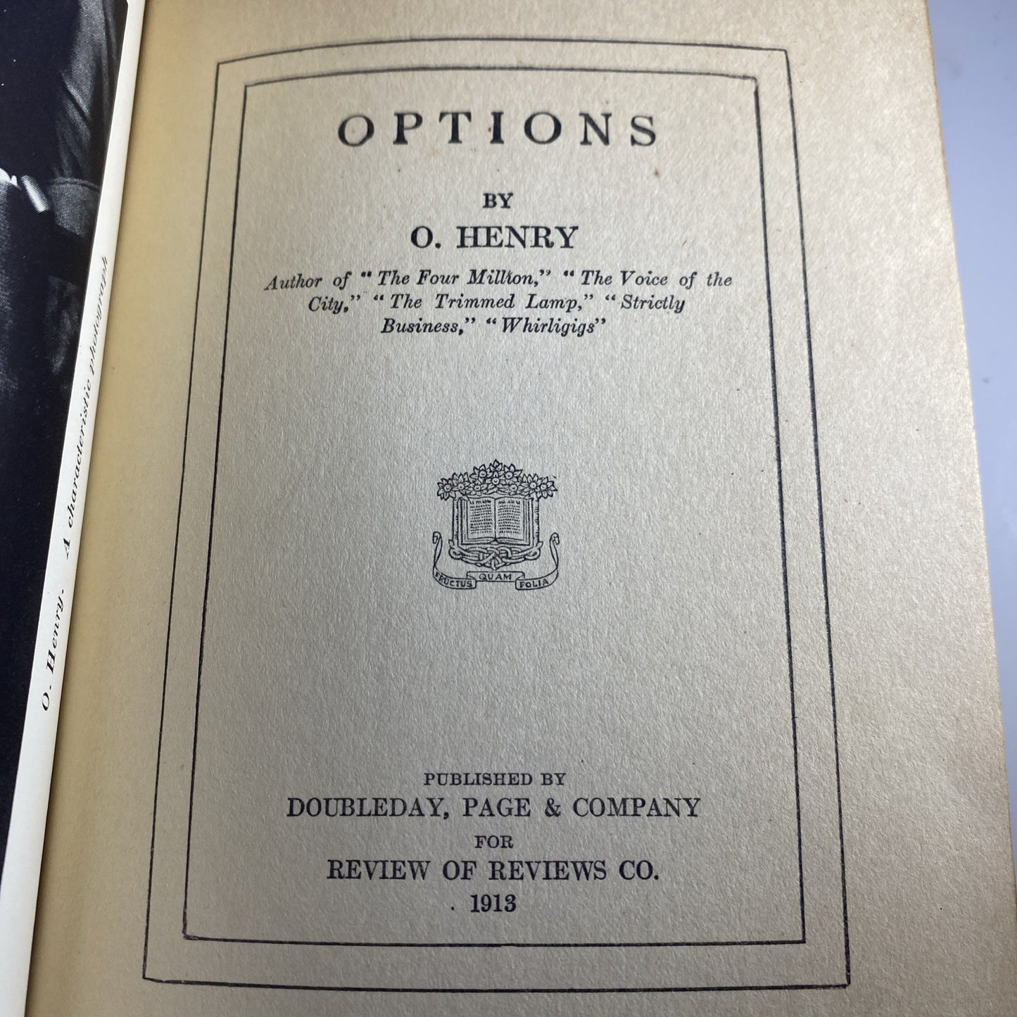Antique Red And Marble Good Options by O Henry Authorized Edition 1919