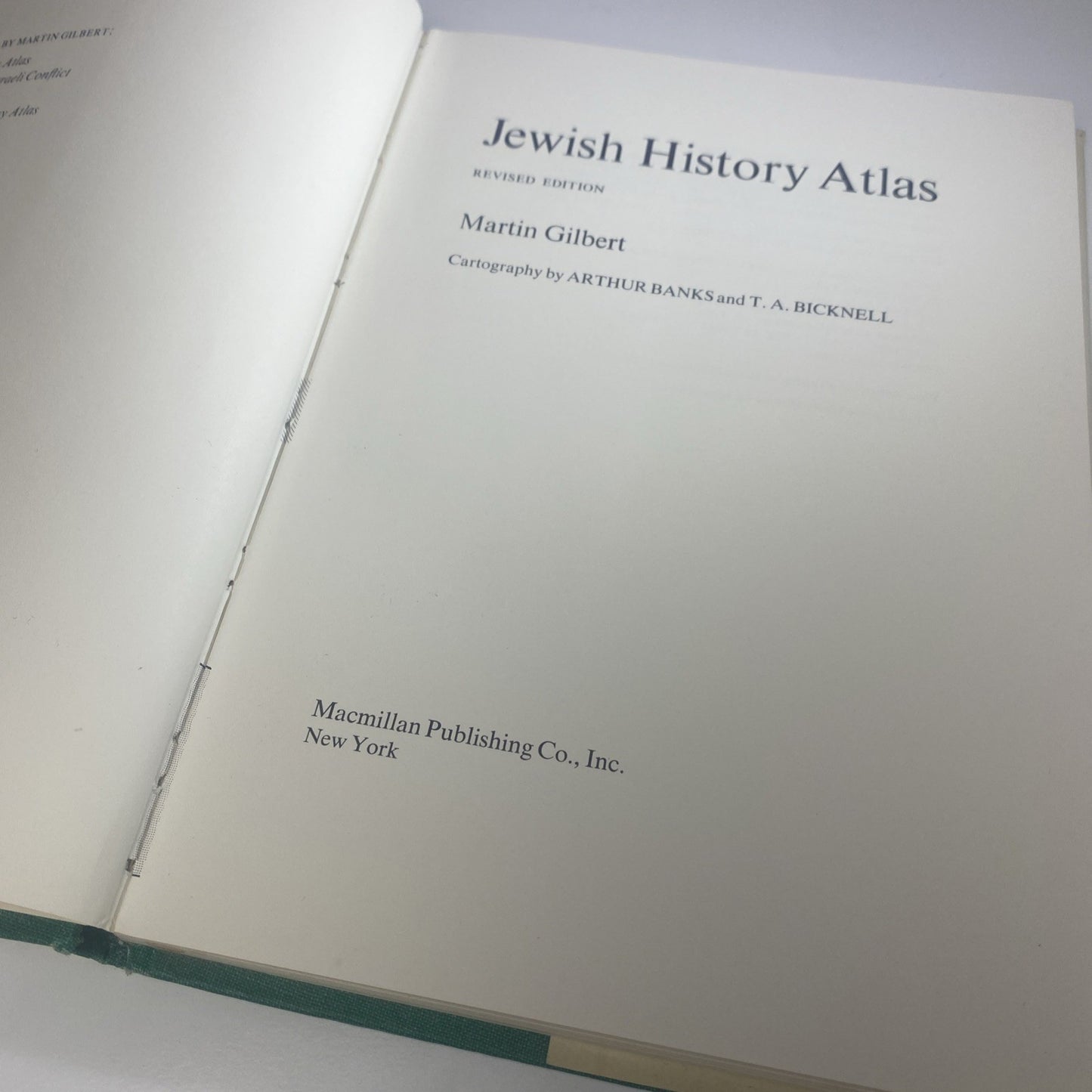 Jewish History Atlas Vintage 60s 70s Jewry Migration Maps Hardcover Book