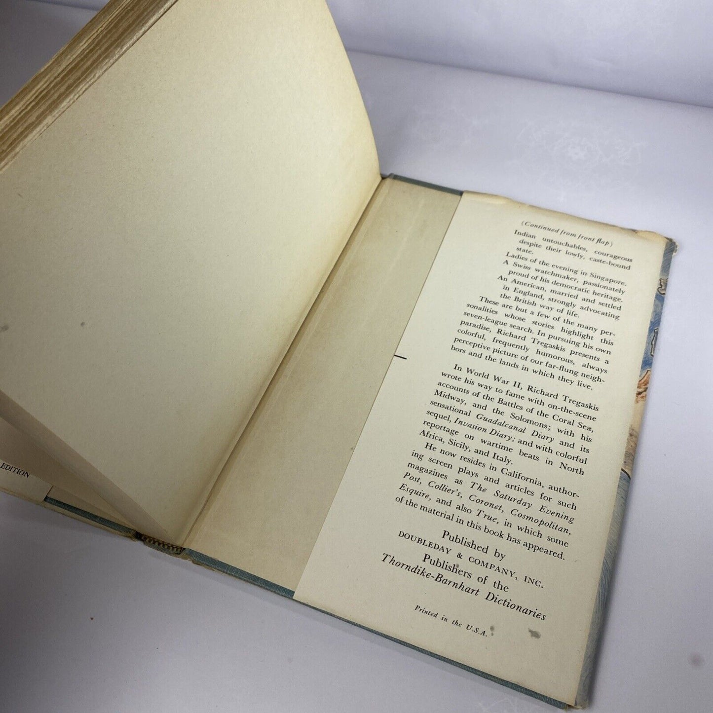 Seven Leagues to Paradise by Richard Tregaskis 1951 Hardcover Book