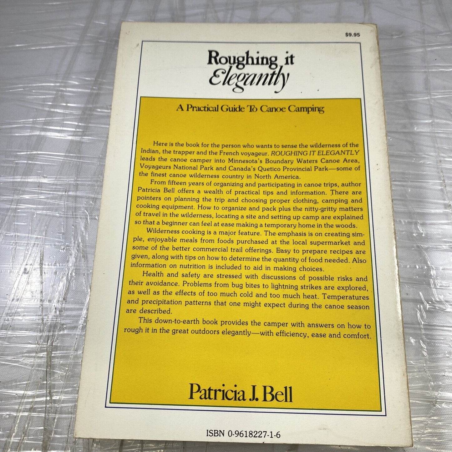 Roughing It Elegantly By Patricia J. Bell Rare Vintage Canoe Camping River Trip