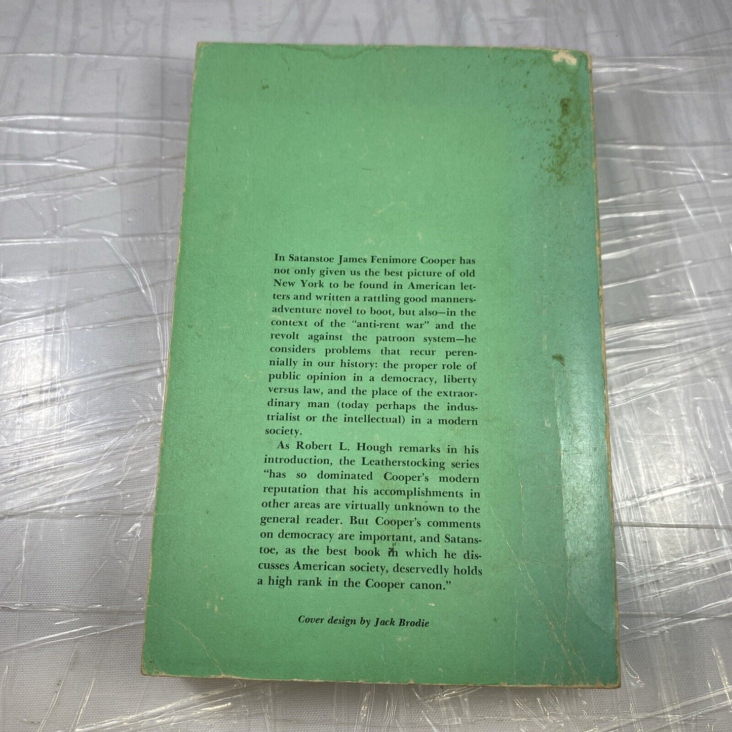 SATANSTOE - James Fenimore Cooper - Soft back - 1962 Vintage 60s Paperback