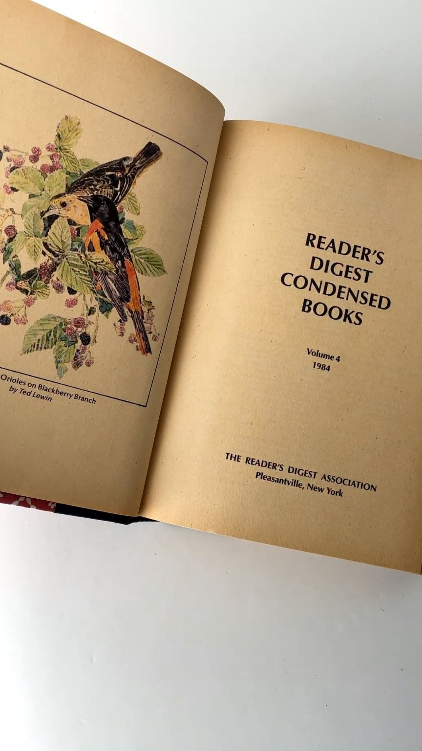 Reader's Digest Condensed Books Volume 4 1984 First Edition Collection