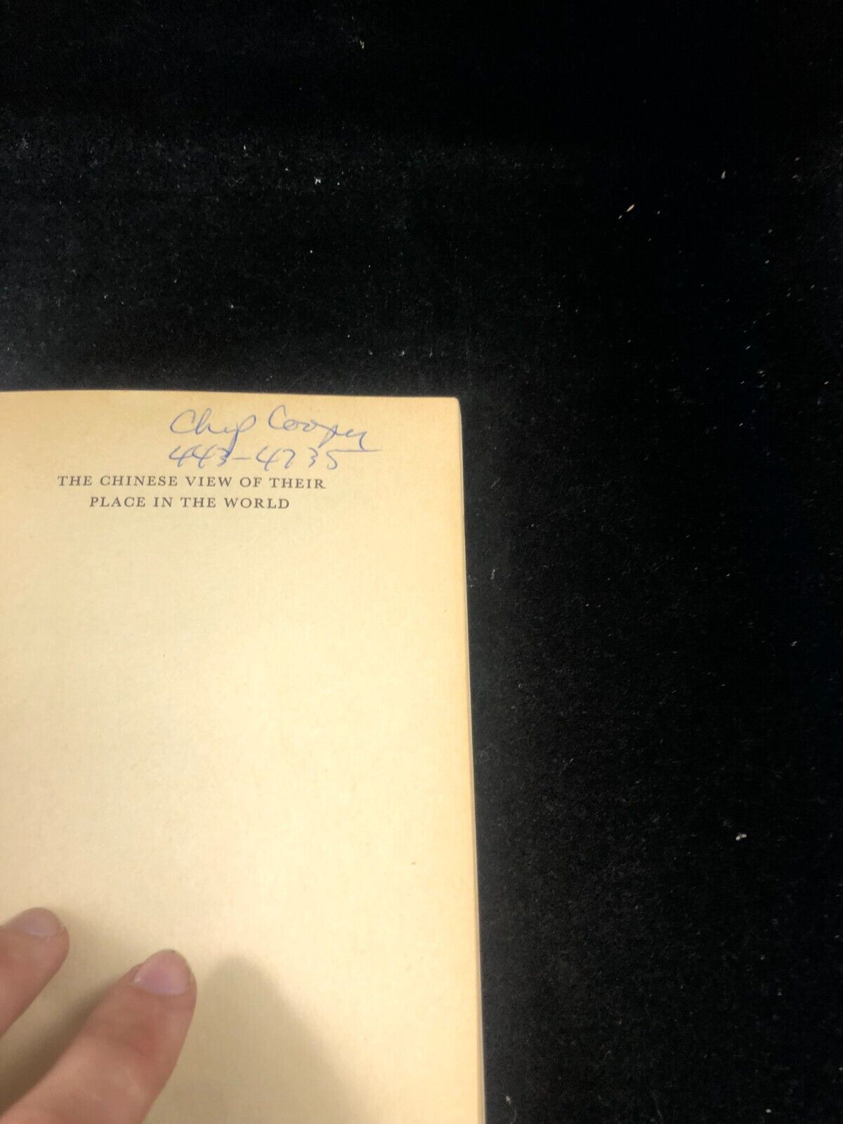 Rare C. P. FITZGERALD The Chinese View of Their Place in the World 1971 reprint