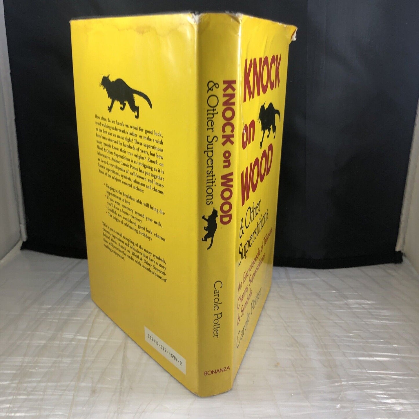 KNOCK ON WOOD SUPERSTITION By Carole Potter - Hardcover Occult Taboo Book