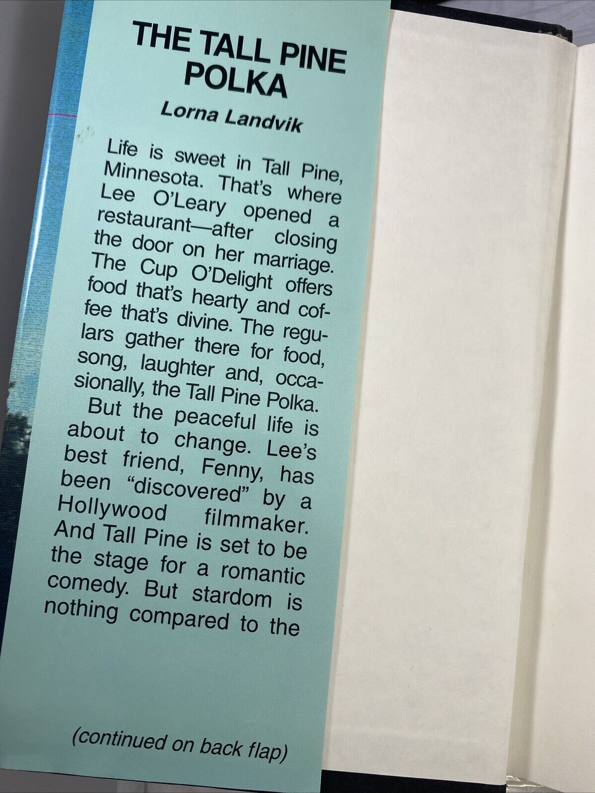 The Tall Pine Polka (LARGE PRINT) by Lorna Landvik (1999, Hardcover VERY GOOD