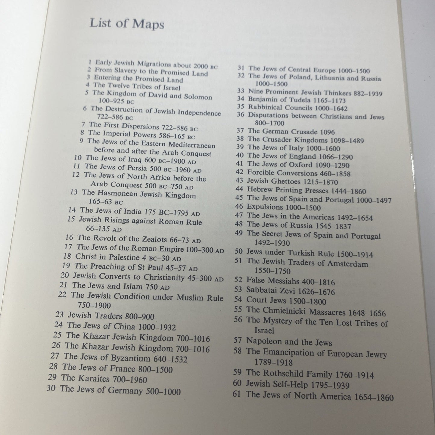 Jewish History Atlas Vintage 60s 70s Jewry Migration Maps Hardcover Book