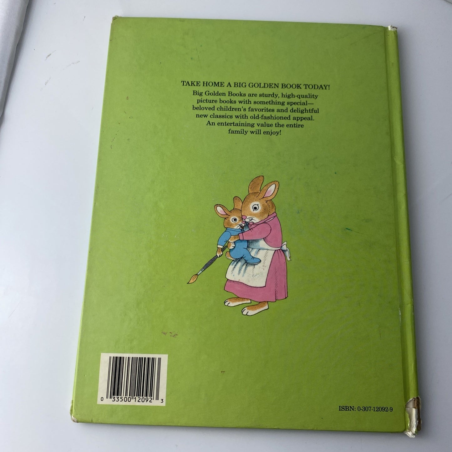 Vintage Richard Scarry's Naughty Bunny-A Big Golden Book- 1989 Hardcover