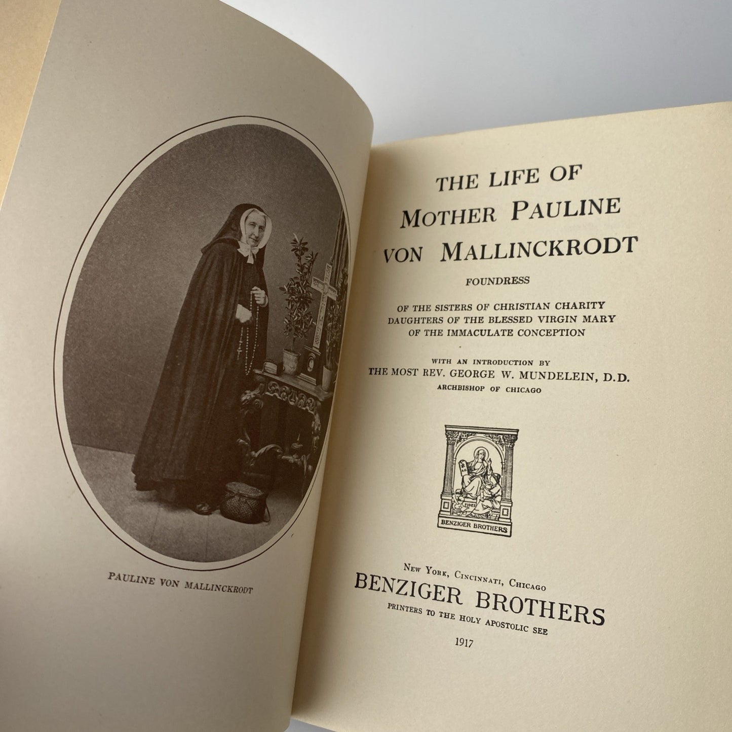 Rare Antique Biography Of A Nun. The Life Of Mother Pauline Von Mallinckrodt