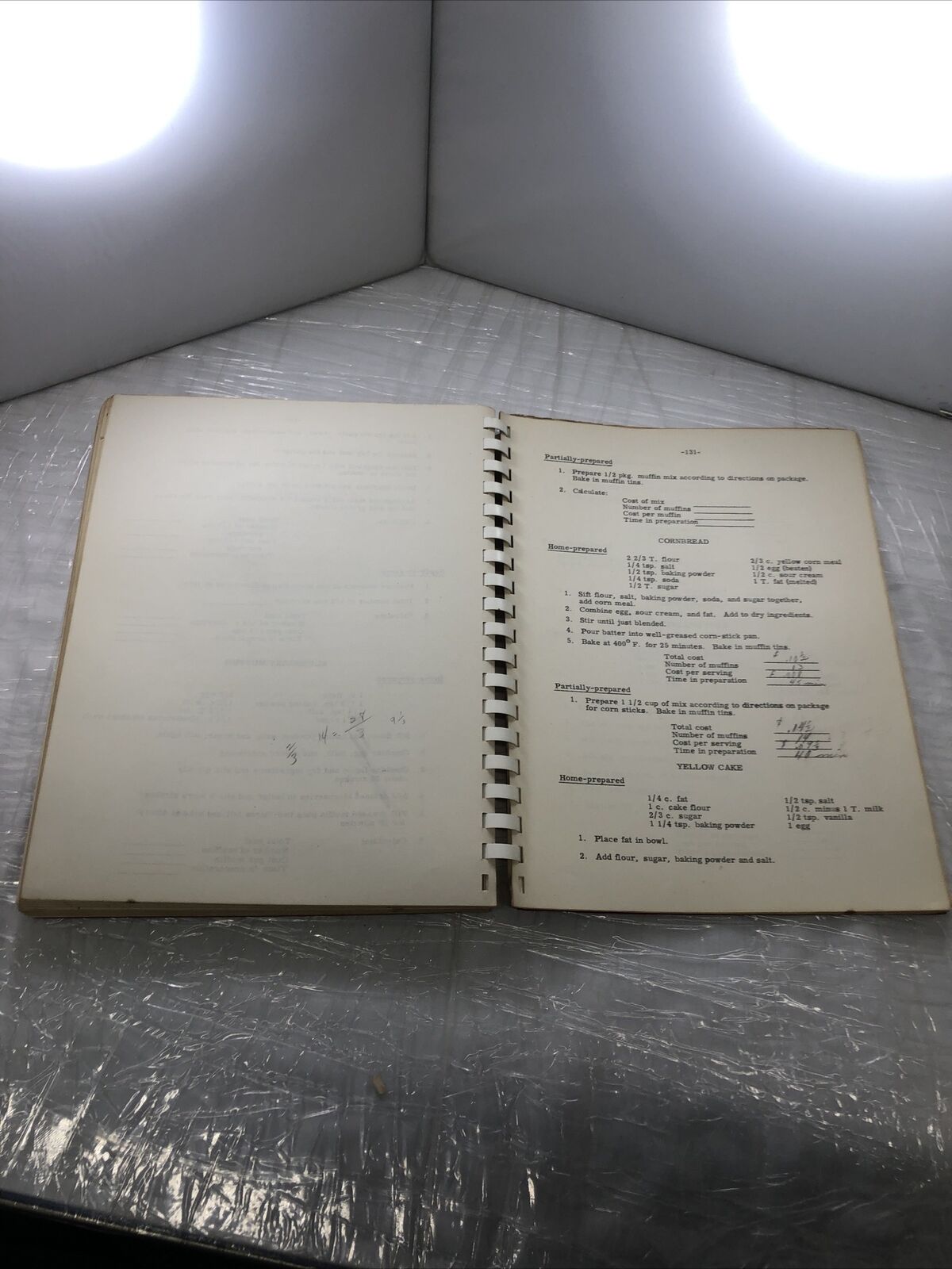 Vintage Rare Spiral Bound 1958 University Of Nebraska Home Economic Lab Cookbook