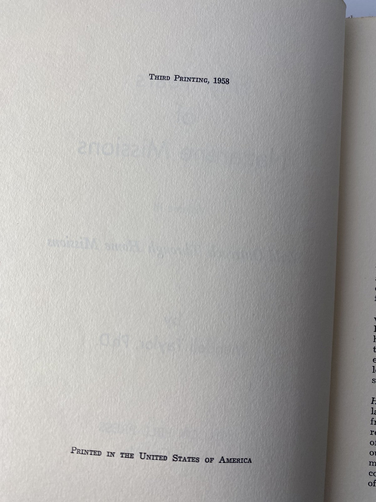 Vintage Fifty Years of Nazarene Missions Vol III Mendell Taylor 1958 Hardcover C