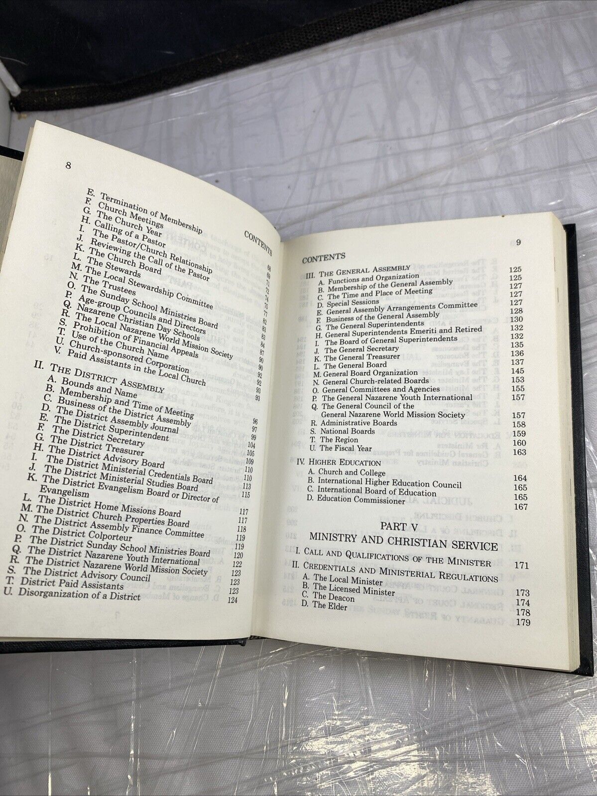 1989 Manual, Church of the Nazarene Christian Ritual Guidebook Kansas City Print