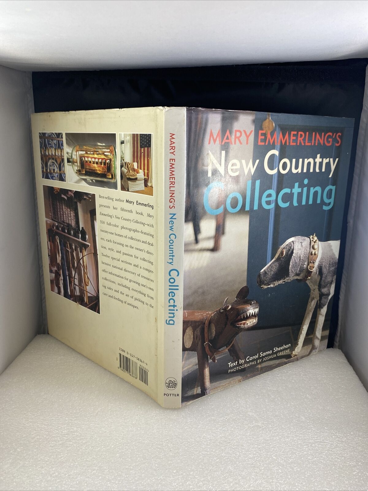 Mary Emmerling's New Country Collecting 1st Edition HCDJ Farmhouse Antique Vtg