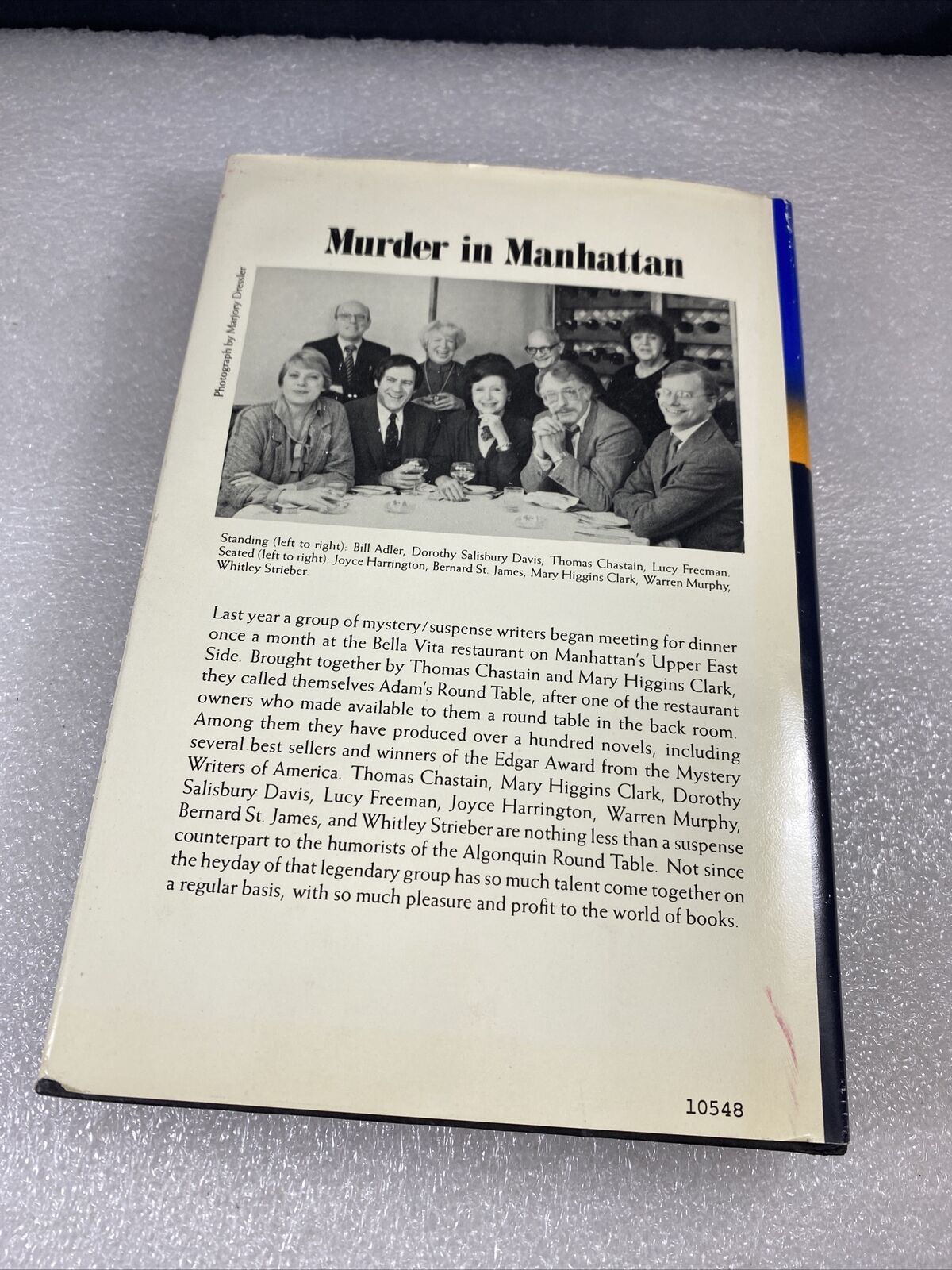 Murder in Manhattan Hardback Book Club Ed. Vintage 80s Mystery Thriller NYC