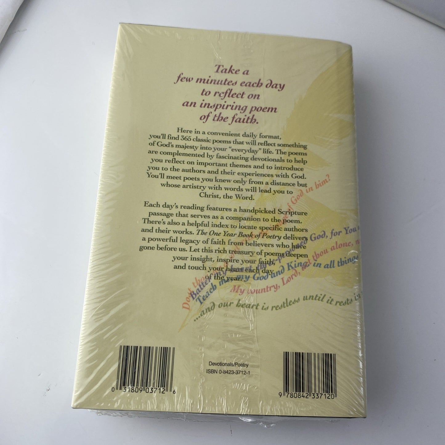 New SealedOne Year Book of Poetry by Philip Wesley Comfort, Daniel First 1st Ed