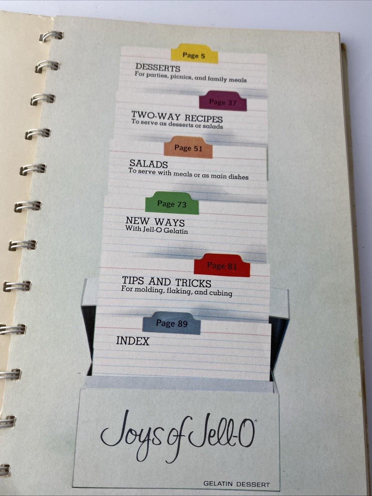 Vintage Jello Cookbook JOYS OF JELL-O 1962 VINTAGE RECIPES BOOK JELL-O GELATIN