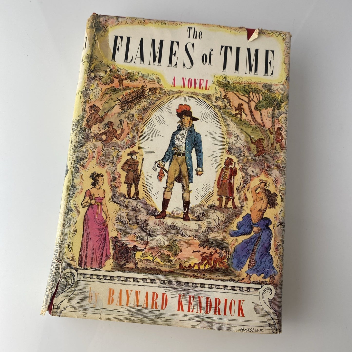 THE FLAMES OF TIME" BY BAYNARD KENDRICK HC/DJ 1948 BCE