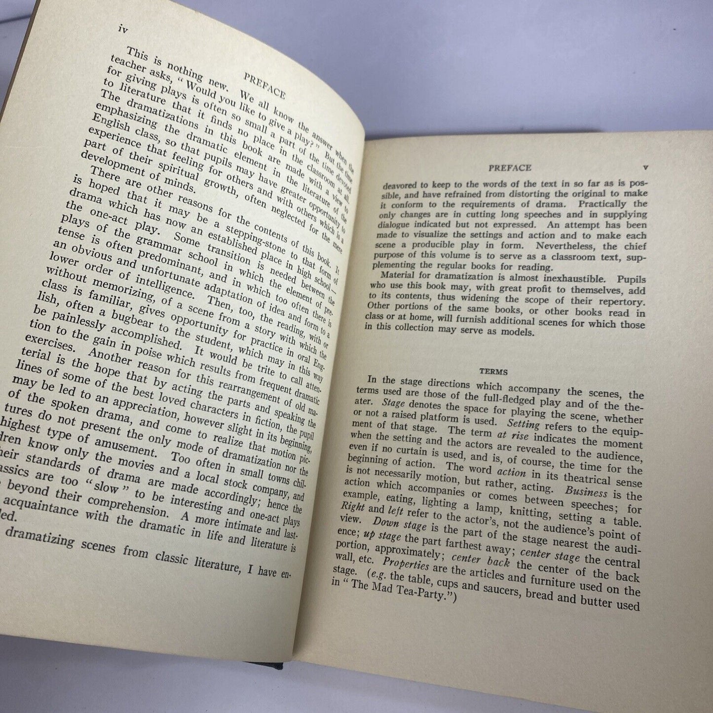 Literature Dramatized (Mildred Allen Butler, 1926 Hardcover) No Dust Jacket