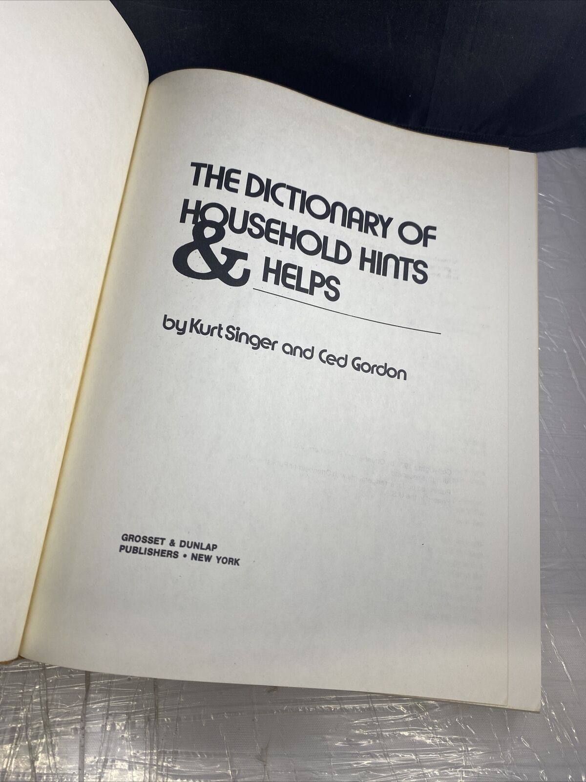 The Dictionary of Household Hints & Helps by Kurt Singer Vintage 70s DIY Handboo