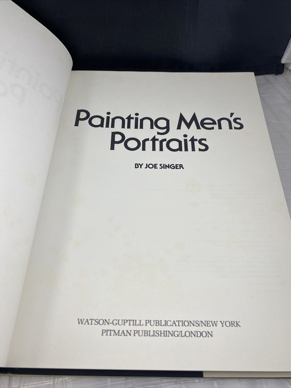 Painting Men's Portraits by Joe Singer, 70s Vintage Art Painter Book