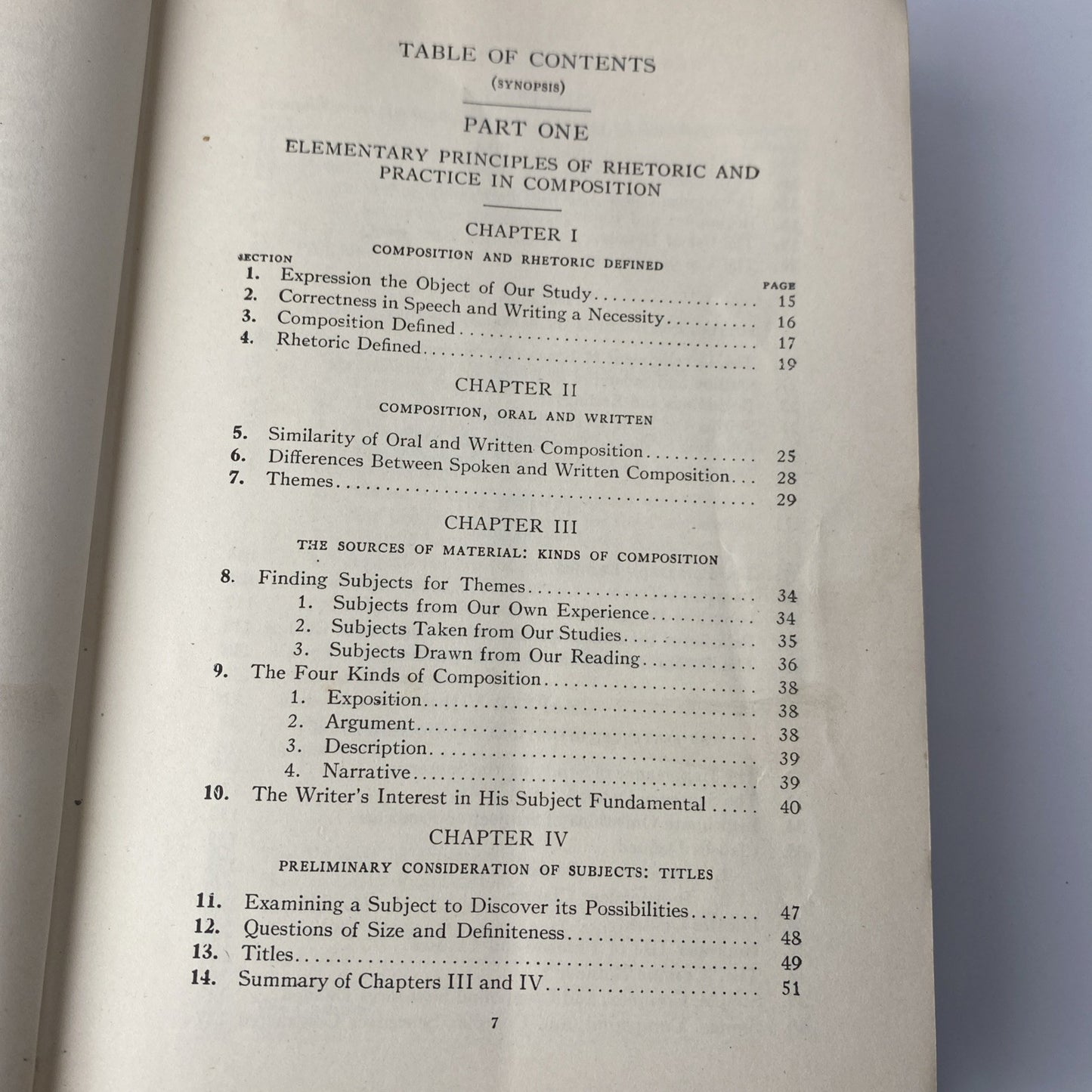 New Composition and Rhetoric Antique English Writing School Book 1911 Hardcover)