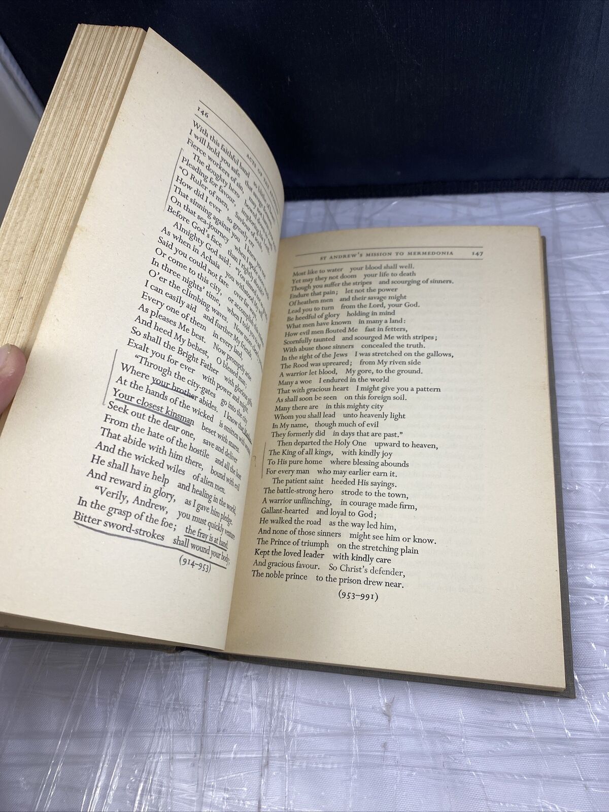 Vintage 50s Early English Christian Poetry Charles Kennedy Oxford University