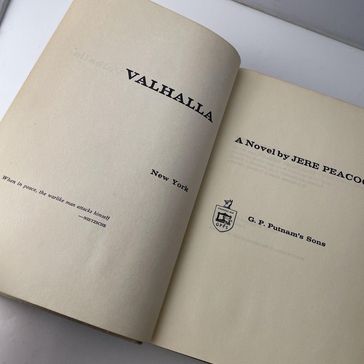 Vintage Norse Book Valhalla - Jere Peacock *First Edition* No Dust Jacket Good!