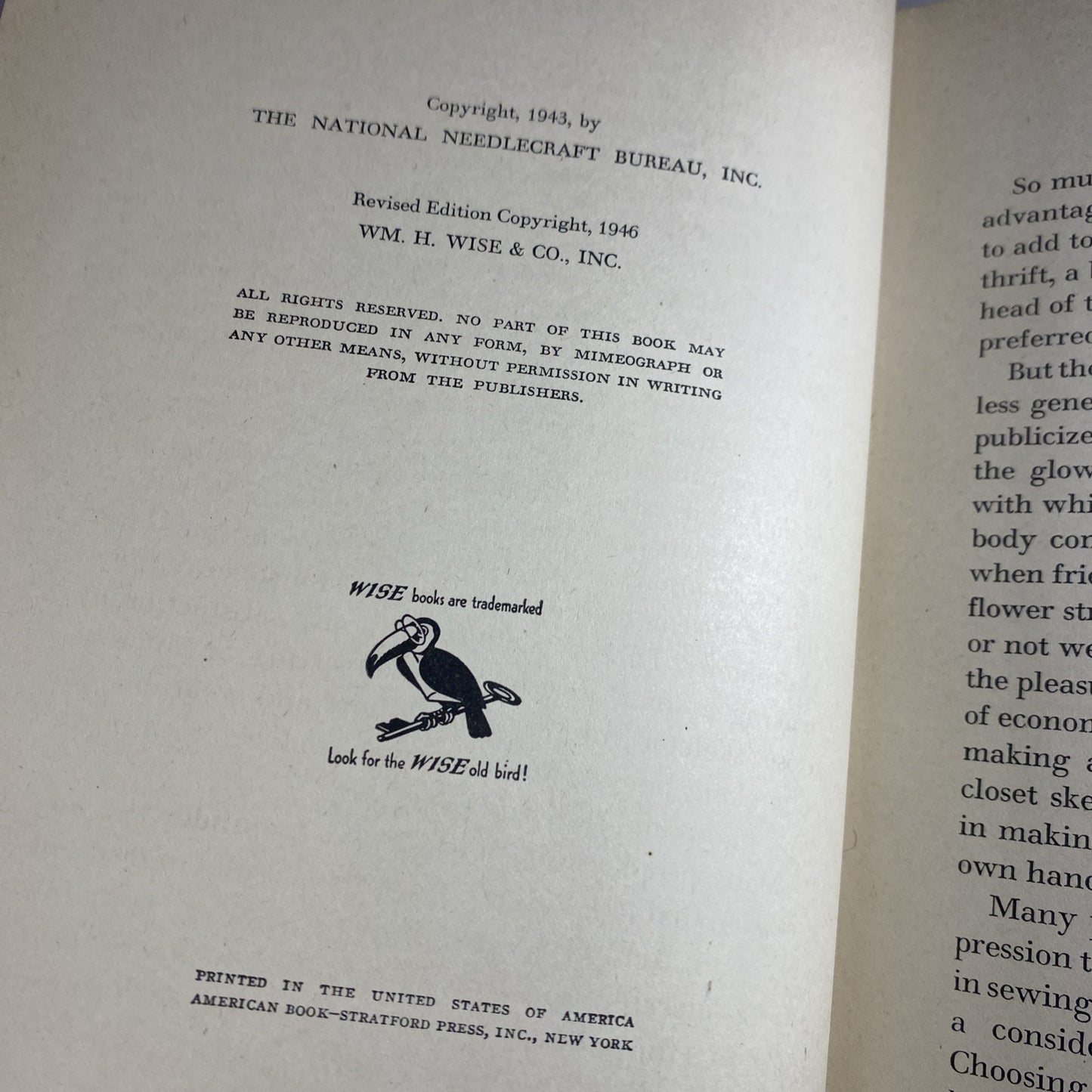 The New Encyclopedia Of Modern Sewing by Frances Blondin 1946 Hardcover