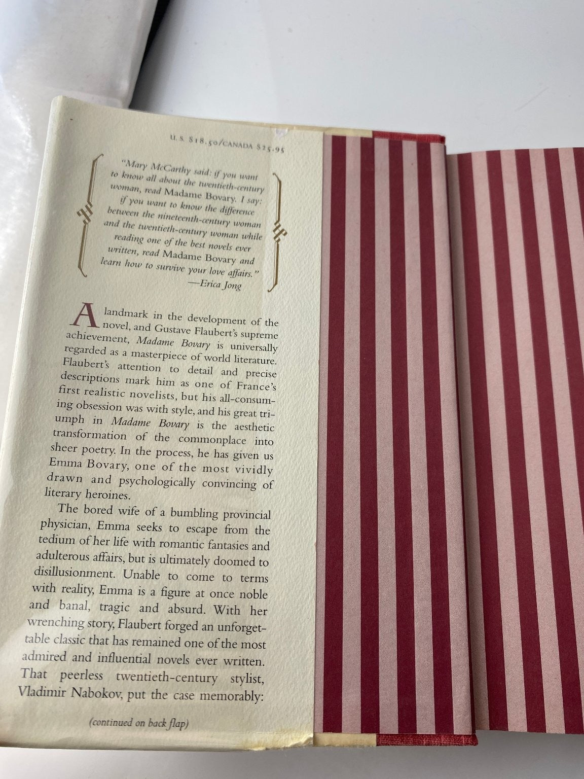 Madame Bovary Gustave Flaubert 1997 First NYPL Collector's Edition