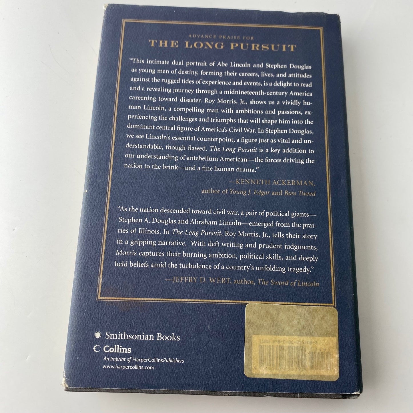 The Long Pursuit Roy Morris Jr 2008 First Edition History Biography 1st print