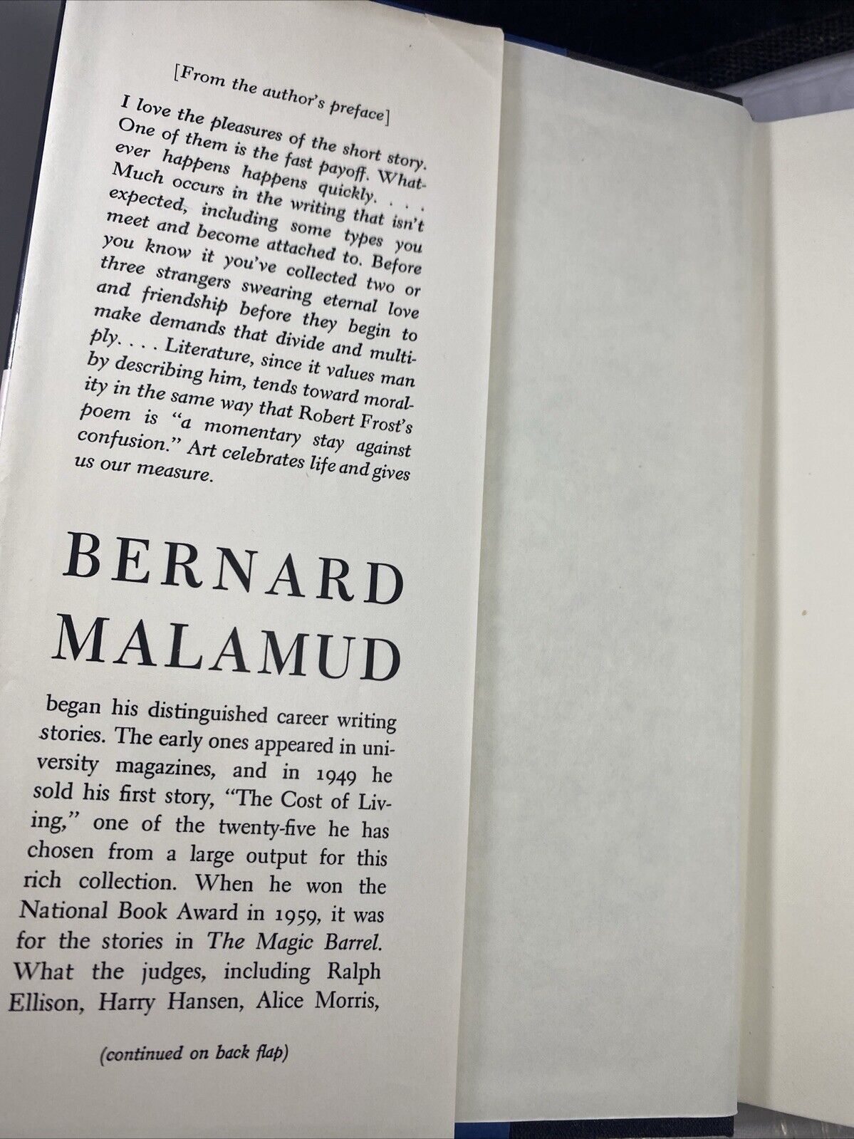 The Stories of Bernard Malamud Hardcover Bernard Malamud GOOD