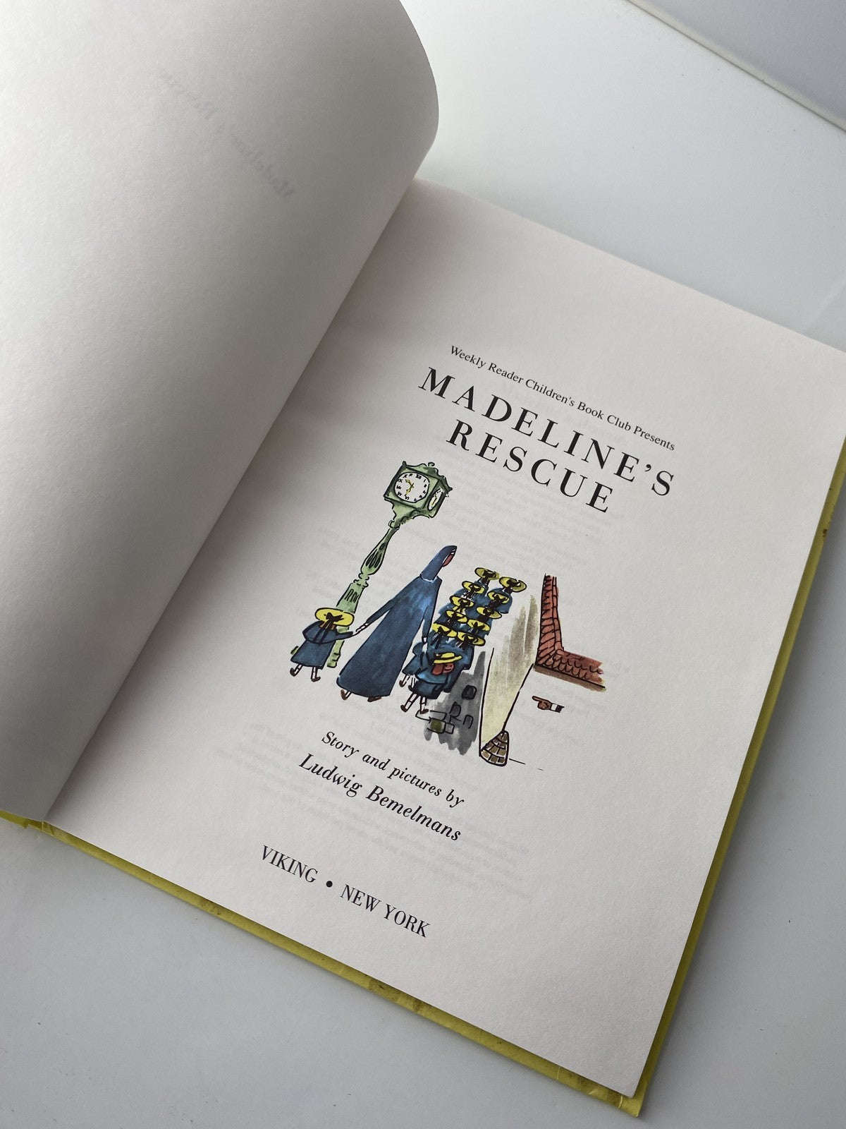 Vintage Madeline's Rescue Ludwig Bemelmans Caldecott Award Children's Hardcover