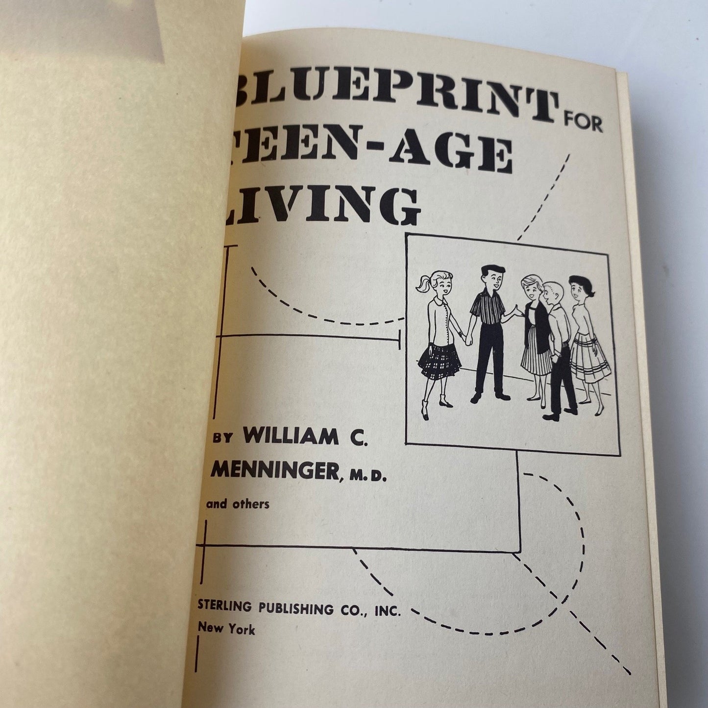 Rare textbook Blueprint for Teen-Age Living William C. Menninger 1958 Sterling