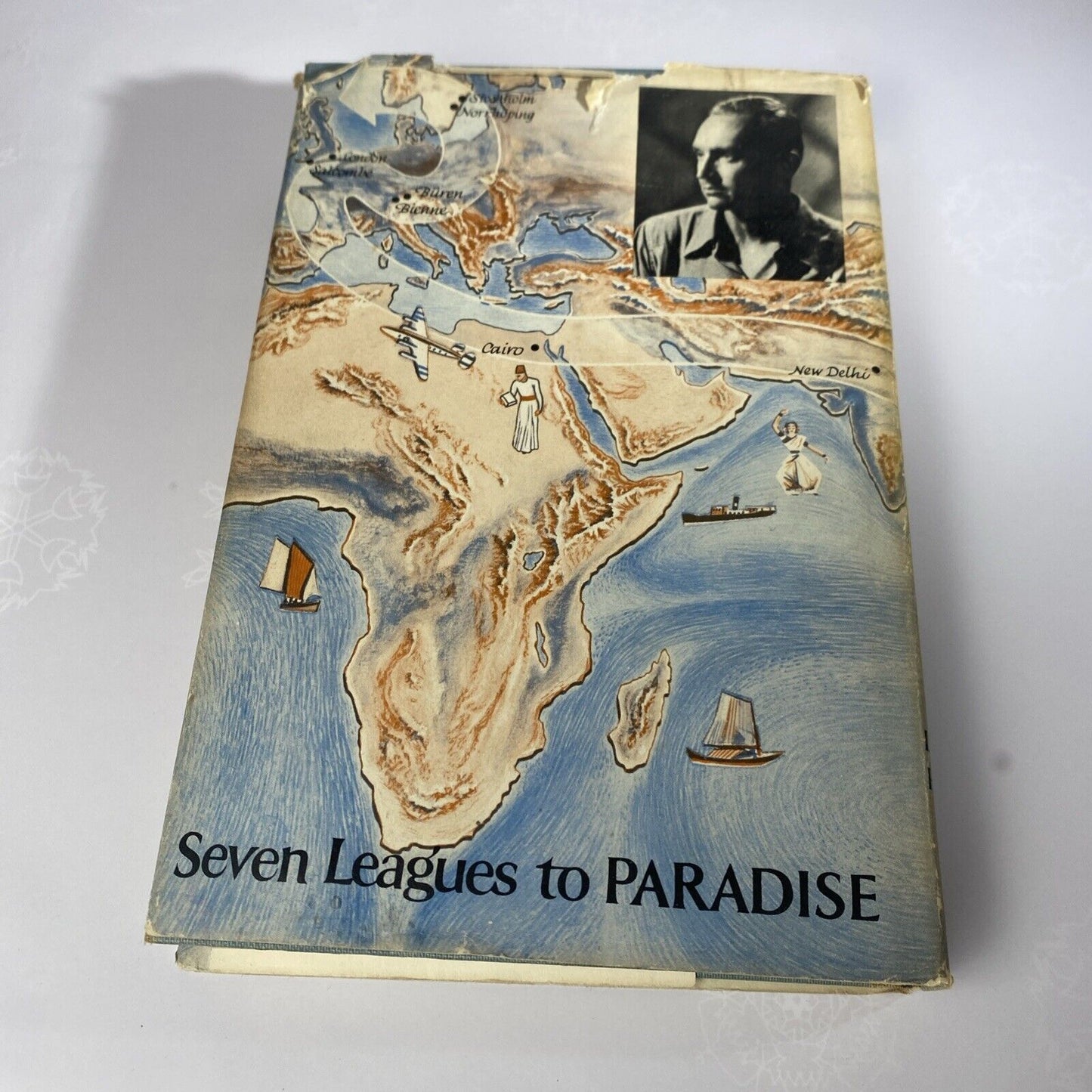 Seven Leagues to Paradise by Richard Tregaskis 1951 Hardcover Book