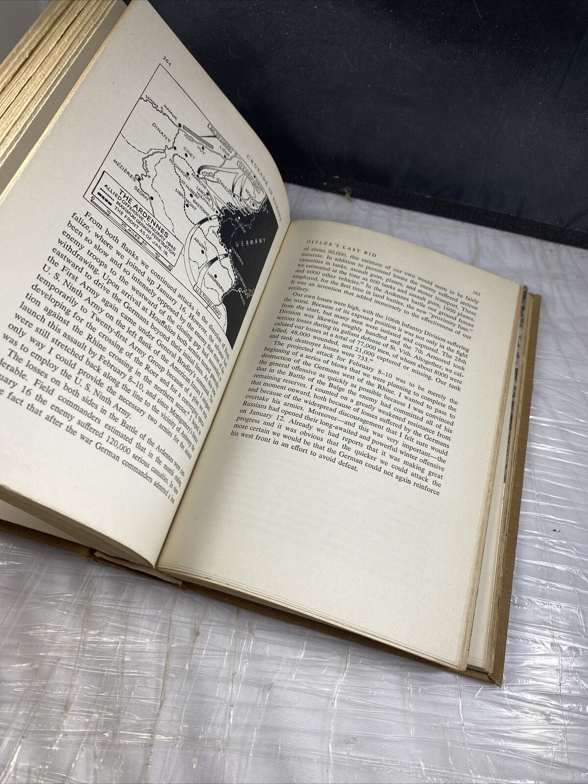 Crusade in Europe by Dwight D. Eisenhower 1948 Good Condition Vintage 40s