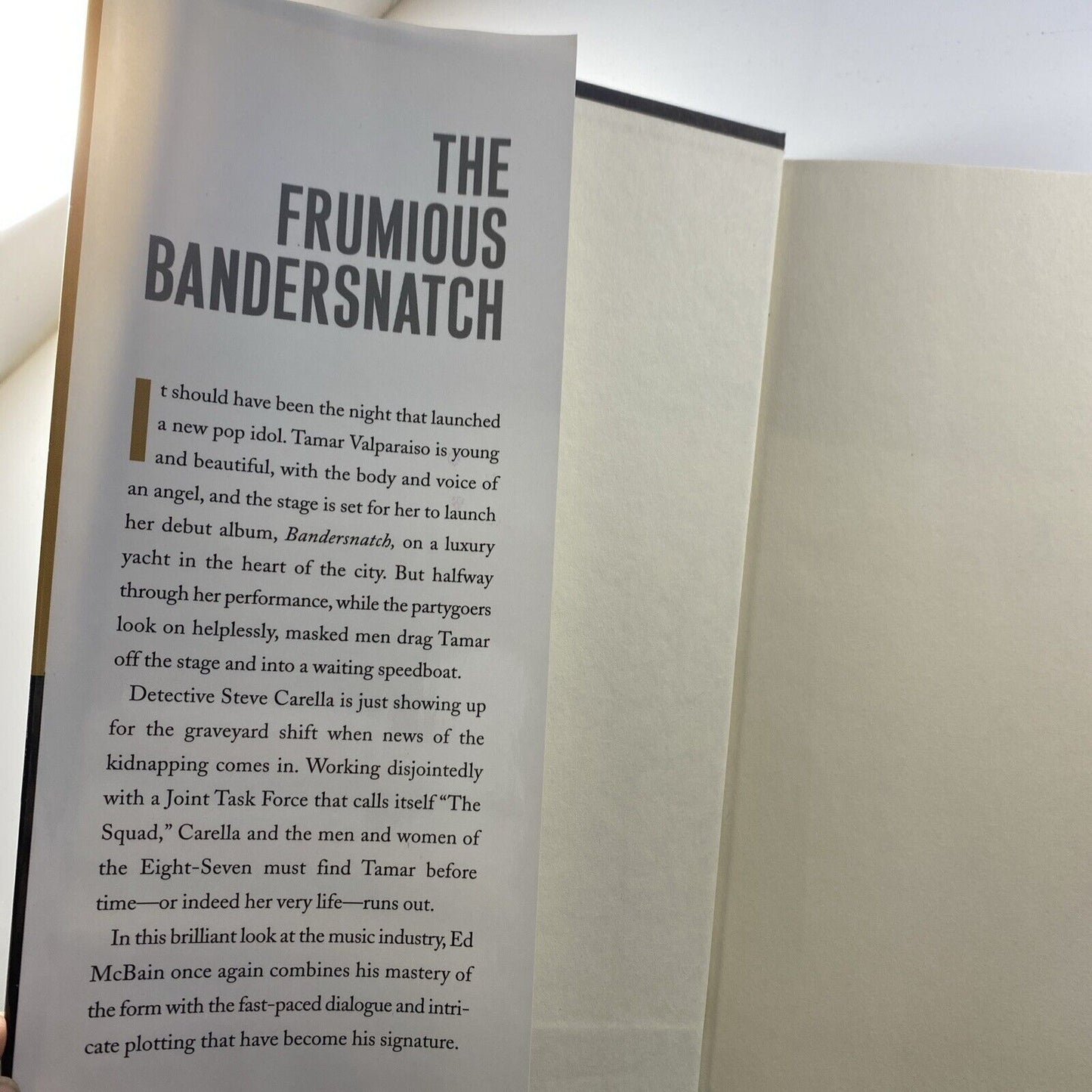 87th Precinct Ser.: The Frumious Bandersnatch by Ed Mcbain (2003, Hardcover) VG