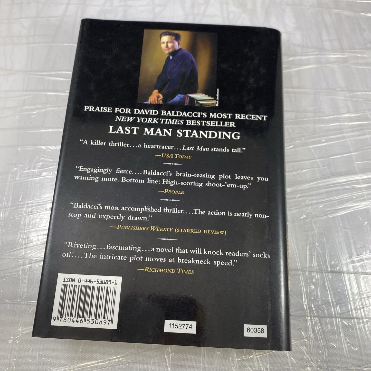 Split Second David Baldacci Hardcover Dust Jacket Novel Book Warner Books 2003