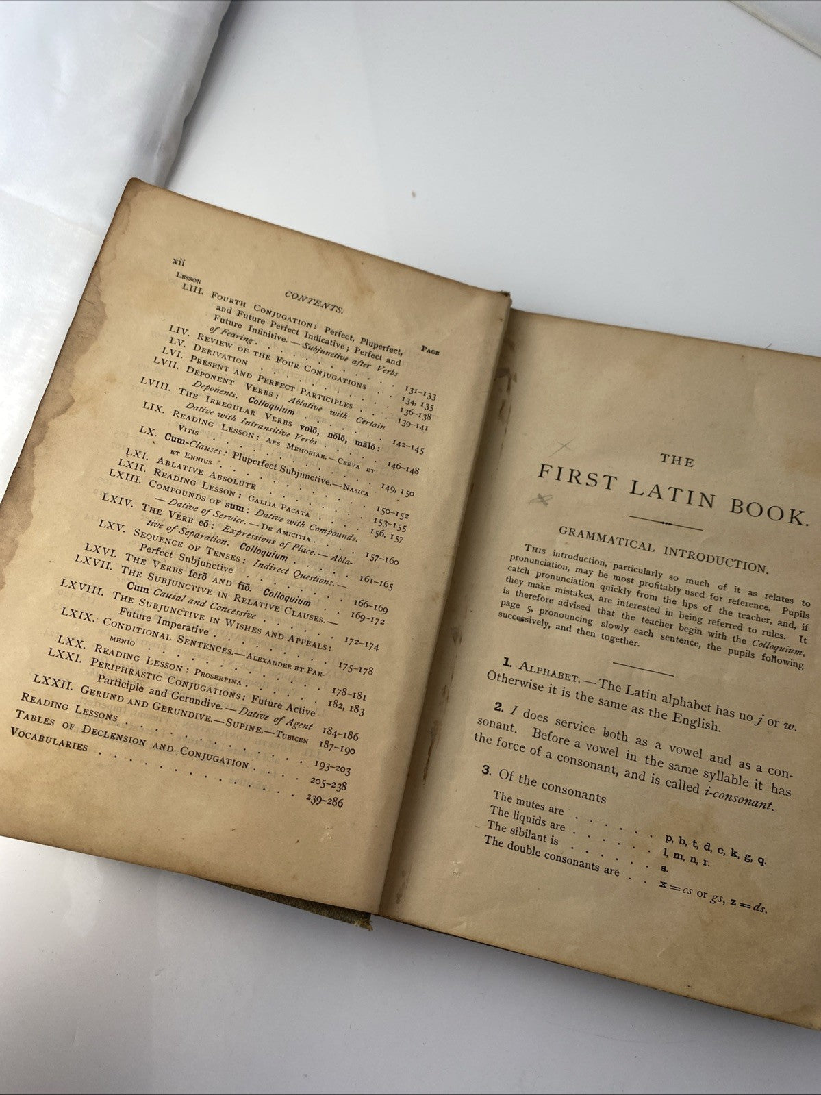 FIRST LATIN BOOK First Year Latin Book by Collar and Daniell 1897 Ginn & Co.