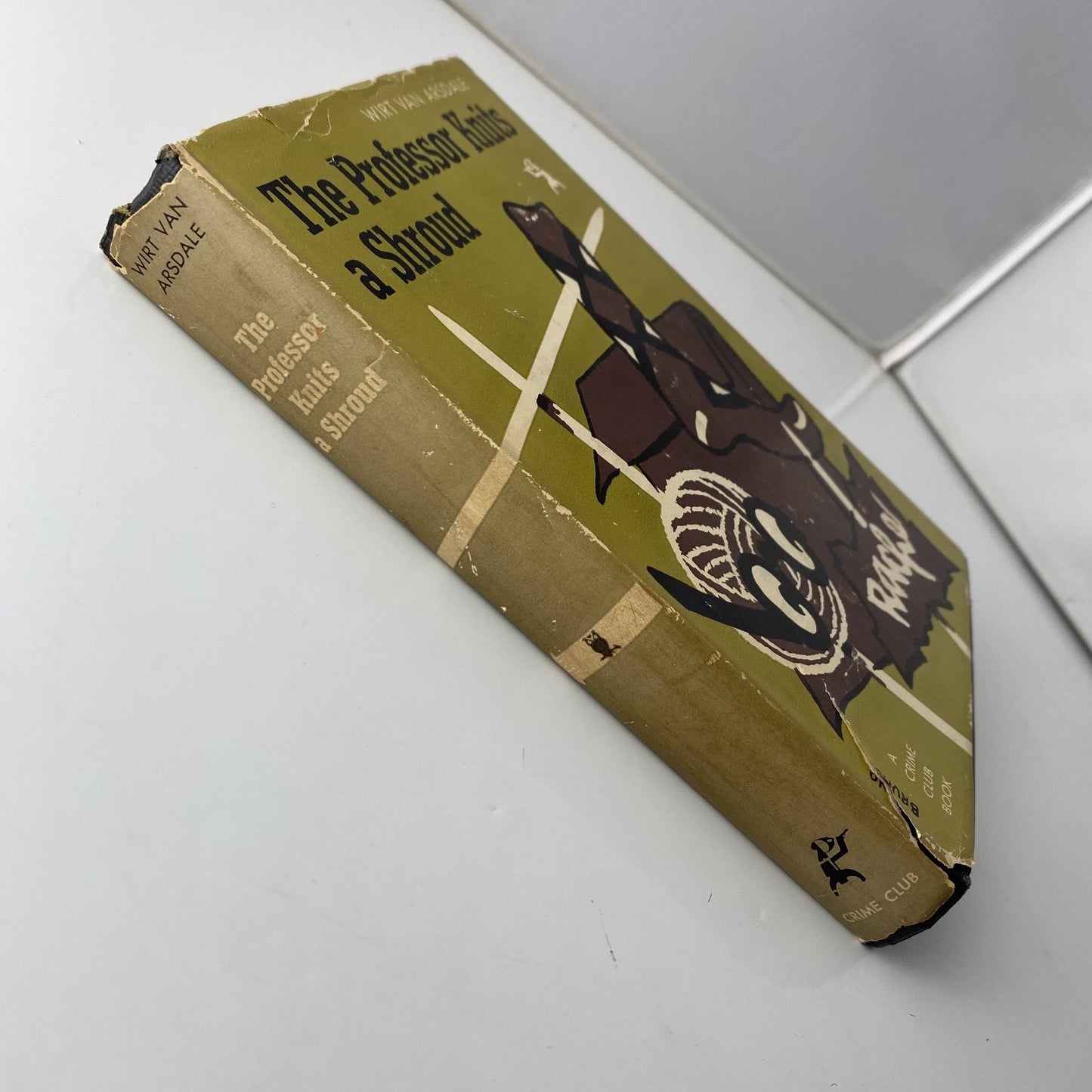 The Professor Knits a Shroud Wirt Van Arsdale 1951 First Edition Crime Club