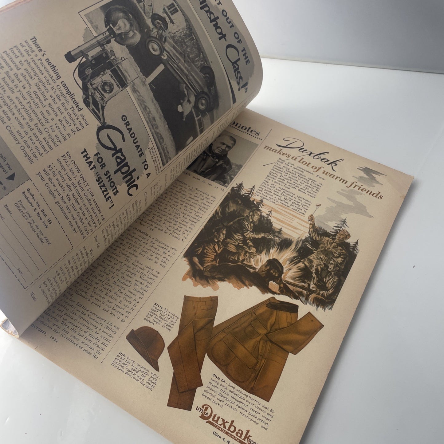 Vintage ARGOSY Magazine October 1952 Illustrated Cover Art ERLE STANLEY GARDNER