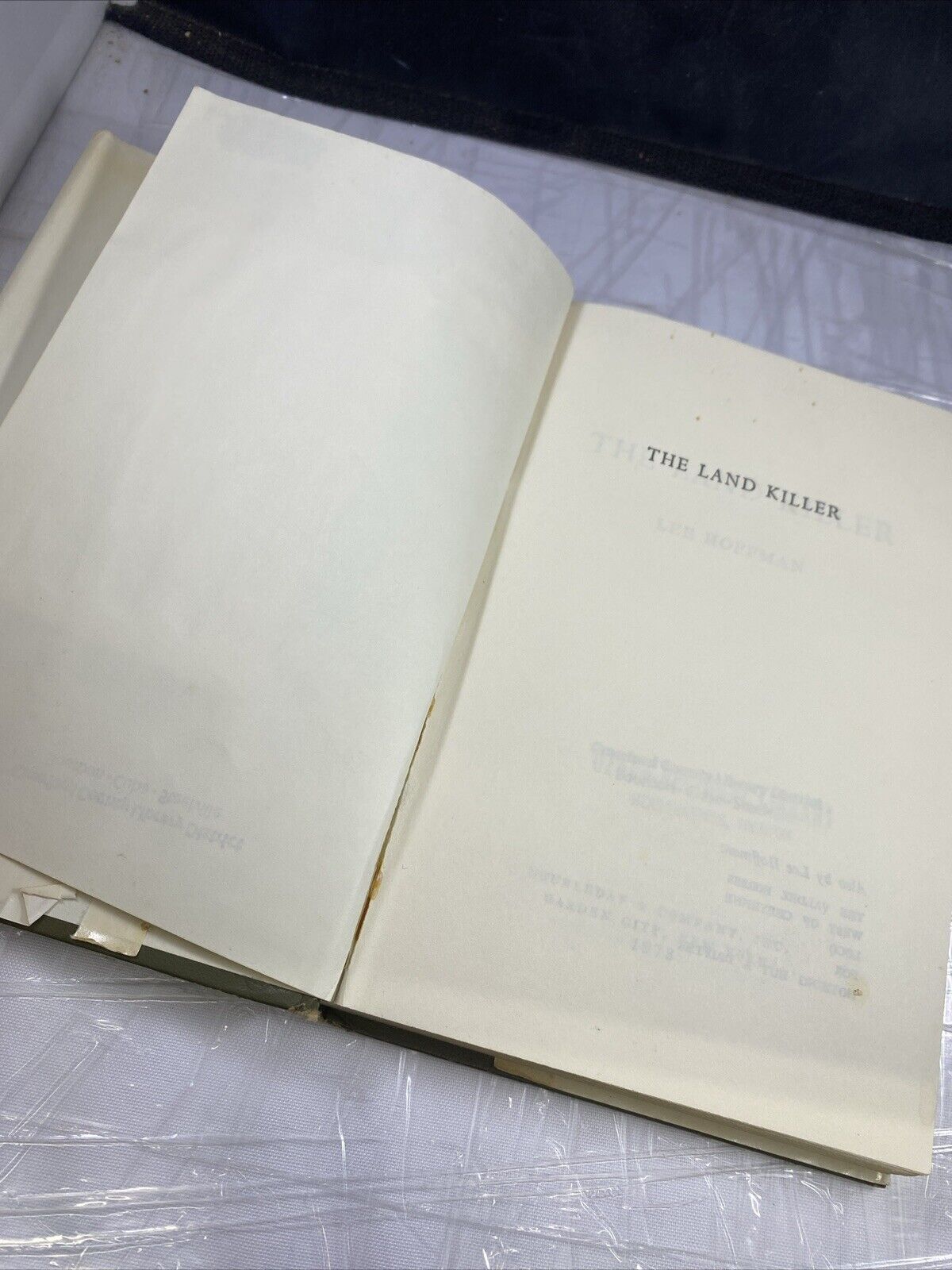 WESTERN NOVEL Lee Hoffman THE LAND KILLER First Edition in jacket SEE READ