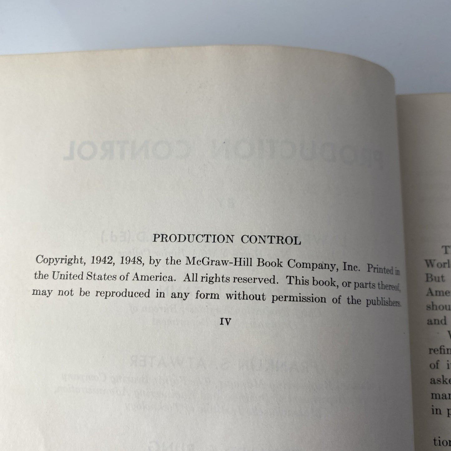 Production Control By Lawrence L. Bethel Second Edition McGraw Hill 1948